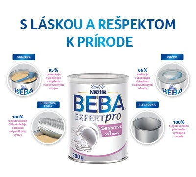 BEBA EXPERTpro SENSITIVE od 1 roku - udržitelnost BEBA EXPERTpro SENSITIVE od 1 roku - udržitelnost