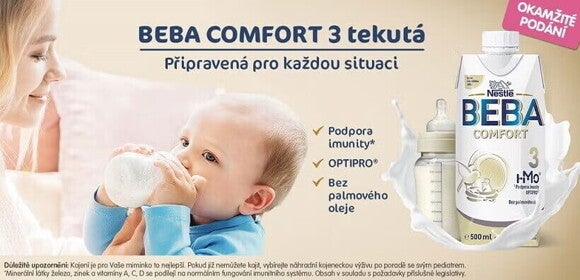 BEBA COMFORT 3 tekutá banner BEBA COMFORT 3 tekutá banner