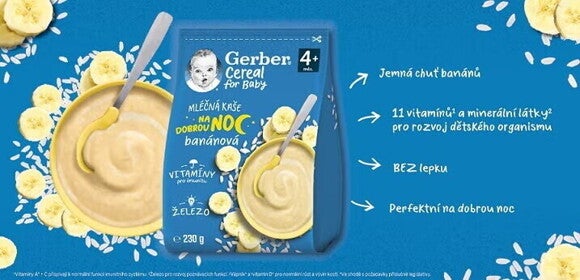 banner GERBER Cereal banánová kaše banner GERBER Cereal banánová kaše