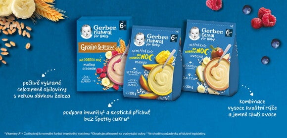 Gerber cereal horizontalni