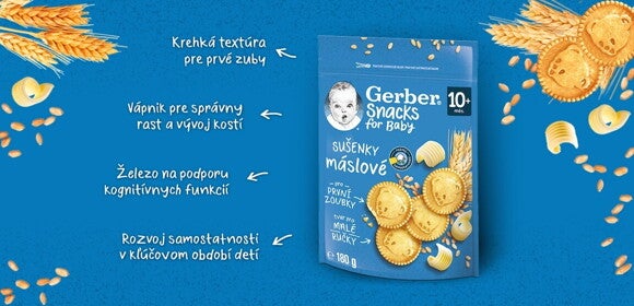 GERBER maslové sušienky GERBER maslové sušienky