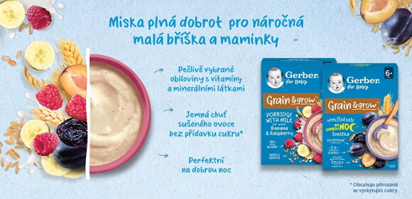 gerber modrá obliná kaše gerber modrá obilná kaše