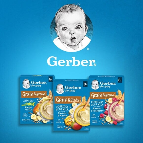 gerber modrá obilná kaše