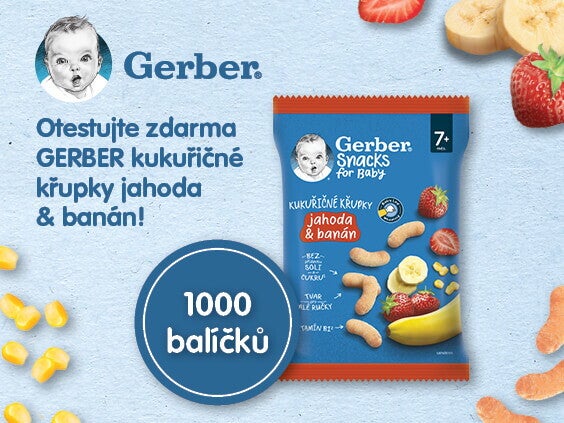 Testování kukuřičných křupek GERBER Snacks Testování kukuřičných křupek GERBER Snacks