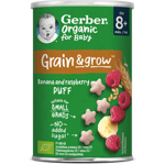 GERBER Organic křupky s banánem a malinami 35 g