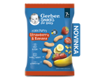 GERBER Snacks kukuřičné křupky jahoda a banán 28 g