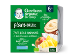 GERBER Organic 100% rostlinný dezert jablko a ananas GERBER Organic 100% rostlinný dezert jablko a ananas