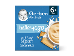 GERBER hello yogo mléčný dezert se sušenkami 4x100 g