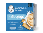 GERBER hello yogo mléčný dezert se sušenkami 4x100 g