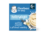 GERBER hello yogo mléčný dezert s příchutí vanilky 4x100 g GERBER hello yogo mléčný dezert s příchutí vanilky 4x100 g