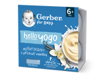 GERBER hello yogo mléčný dezert s příchutí vanilky 4x100 g GERBER hello yogo mléčný dezert s příchutí vanilky 4x100 g