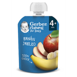 GERBER Natural kapsička banán a jablko 90 g