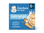 GERBER hello yogo mléčný dezert se sušenkami 4x100 g