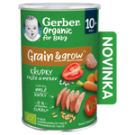 GERBER Organic křupky s rajčaty a mrkví 35 g