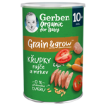 GERBER Organic křupky s rajčaty a mrkví 35 g
