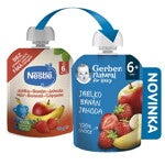 GERBER Natural kapsička jablko, banán a jahoda_záměna