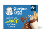 GERBER Cereal mlíčko s kaší s příchutí kakaa 2x200 ml