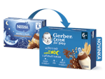 GERBER Cereal mlíčko s kaší s příchutí kakaa 2x200 ml