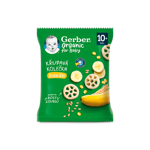 GERBER Organic chewing wheels křupavá kolečka s banánem 28 g