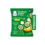 GERBER Organic chewing wheels křupavá kolečka s banánem 28 g