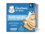 GERBER hello yogo mléčný dezert se sušenkami 4x100 g